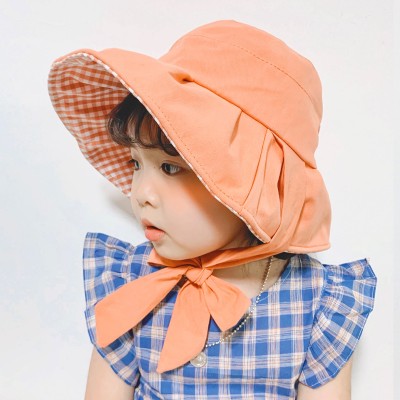 5 Colors Baby Hat for Girls Cotton Lace-up Kids Cap Spring Autumn Summer Kids Girl Bucket Hat for 1-4Y