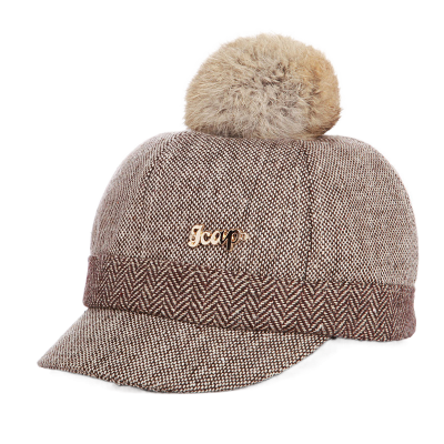 Fashion Baby Cap Autumn Winter Baby Hat for Girls Boys with Detachable Fur Ball Pompon Kids Hats for 1-6 Years 12 Colors